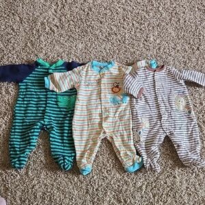 3 Month Footed Infant Sleepers.